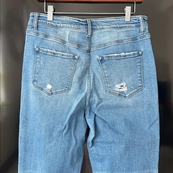 Flying Monkey Distressed High Waist Raw Hem Jeans Women’s Size 31 - Picture 7 of 17